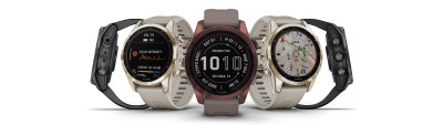 Funkcje Garmin Fenix 7s Sapphire Solar Ciemnobrązowy tytan z szarym paskiem [010-02539-29]