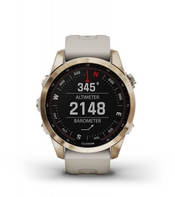 Garmin Fenix 7s Sapphire Solar Ciemnobrązowy tytan z szarym paskiem [010-02539-29] funkcjonalność