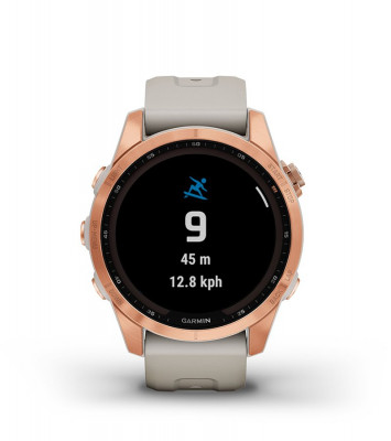 Cechy Garmin Fenix 7s Solar Niebieskoszary z czarnym paskiem [010-02539-13]