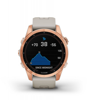 Zaleta Garmin Fenix 7s Solar Niebieskoszary z czarnym paskiem [010-02539-13]