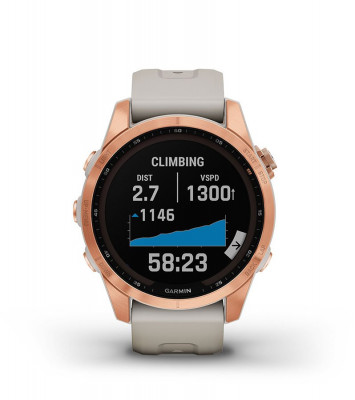 Zaleta Garmin Fenix 7s Solar Niebieskoszary z czarnym paskiem [010-02539-13]