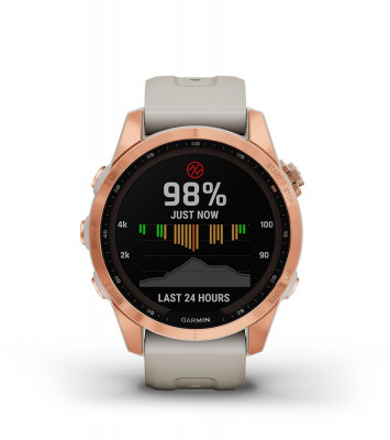 Garmin Fenix 7s Solar Niebieskoszary z czarnym paskiem [010-02539-13] cecha