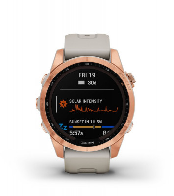 Garmin Fenix 7s Solar Niebieskoszary z czarnym paskiem [010-02539-13] - zalety