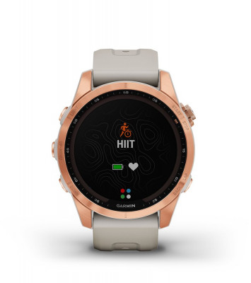 Funkcje Garmin Fenix 7s Solar Różowo-złoty z jasnopiaskowym paskiem [010-02539-11]