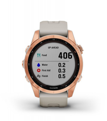 Funkcje Garmin Fenix 7s Solar Różowo-złoty z jasnopiaskowym paskiem [010-02539-11]