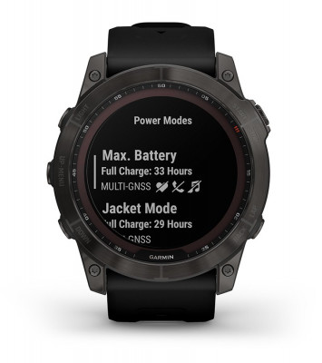 Atrybuty Garmin Fenix 7x Sapphire Solar Czarny Tytan [010-02541-23]