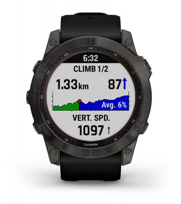 Funkcja Garmin Fenix 7x Sapphire Solar Czarny Tytan [010-02541-23]