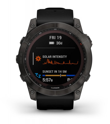 Funkcja Garmin Fenix 7x Sapphire Solar Czarny Tytan [010-02541-23]