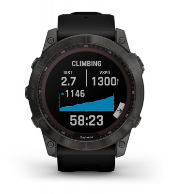 Garmin Fenix 7x Sapphire Solar Czarny Tytan [010-02541-23] cecha