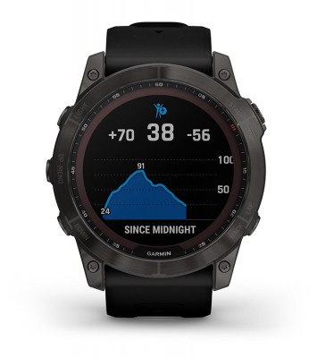 Przewaga Garmin Fenix 7x Sapphire Solar Czarny Tytan [010-02541-23]