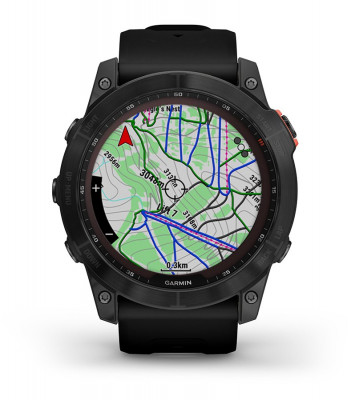 Cechy Garmin Fenix 7x Solar Niebieskoszary z czarnym paskiem [010-02541-01]