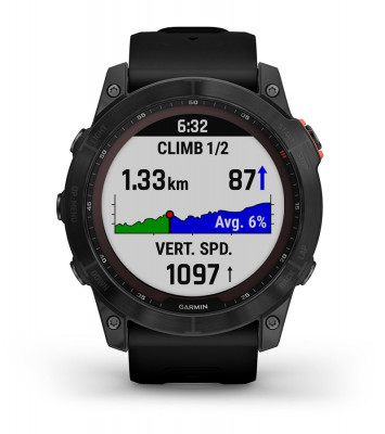 Zaleta Garmin Fenix 7x Solar Niebieskoszary z czarnym paskiem [010-02541-01]