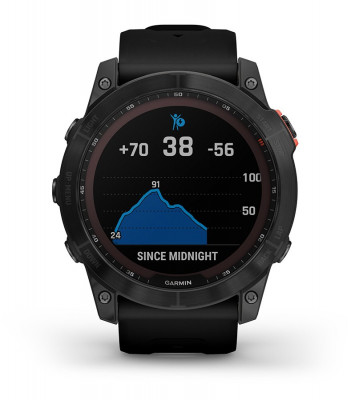 Przewaga Garmin Fenix 7x Solar Niebieskoszary z czarnym paskiem [010-02541-01]