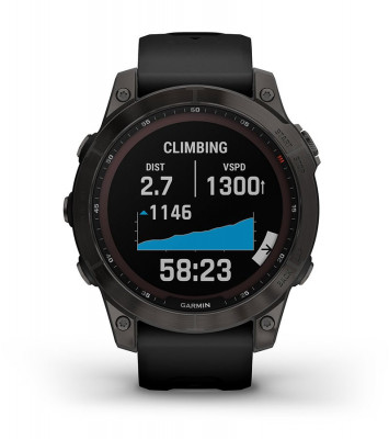 Funkcja Garmin Fenix 7 Sapphire Solar Czarny tytan