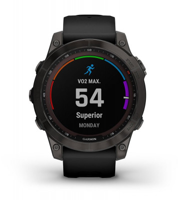 Atrybuty Garmin Fenix 7 Sapphire Solar Czarny tytan