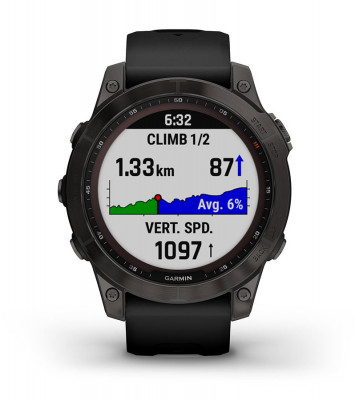 Cechy Garmin Fenix 7x Sapphire Solar Jasnoniebieski tytan