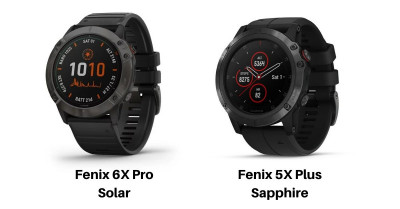 Różnice między zegarkami Garmin Fenix 6x Pro Solar a Garmin Fenix 5x Plus